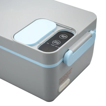 ظرف غذا گرمکن پرتابل پاورولوژی مدل Lumo-PLBF818GYBL ظرفیت 1 لیتر به همراه کیف