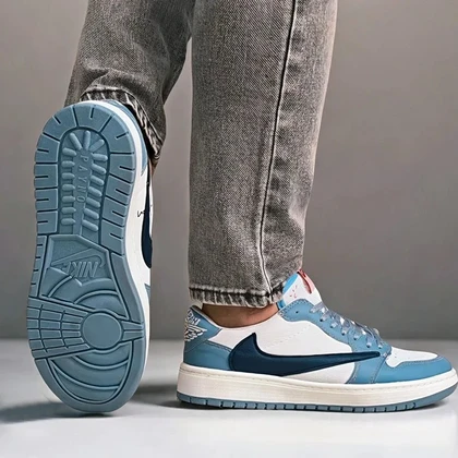 نایک ایر جردن 1 بدون ساق تراویس اسکات ای جین(Nike Air Jordan 1 Low Travis Scott )