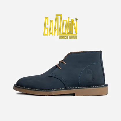 کفش صحرایی سافاری گازولین سرمه‌ای جیر - GAAZOLIN Safari Veldskoen B Design Persian Nights S