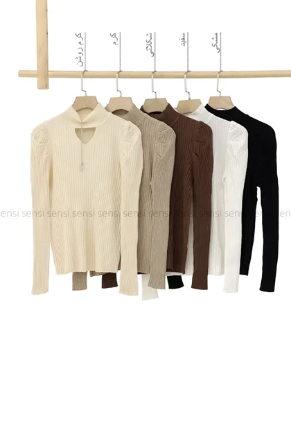 بافت یقه5سانت راه راه وارداتی@کد1004711