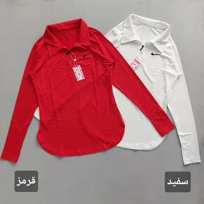 بلوز نیم زیپ یقه دار 44 تا 48