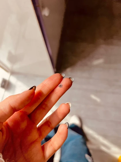 گوشواره تک نگین کد 201