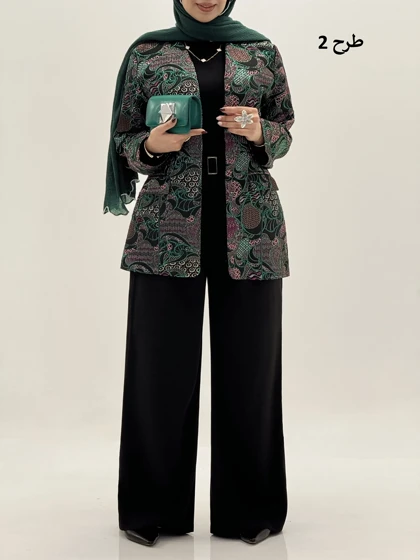 4229-کت ژاکارد غزل