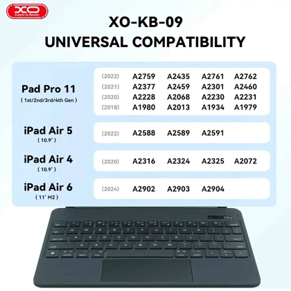 کیبورد مخصوص آیپد ایکس او XO مدل KB-09 شارژی