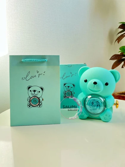 باکس گل رز خرسی