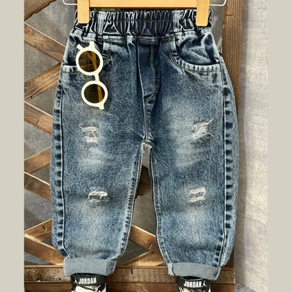 بلوز و شلوار جین پسرانه مدل Smile