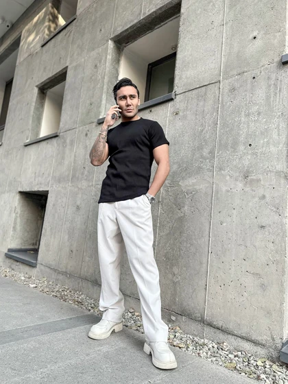 تیشرت ورزشی Fit-shert کبریتی مشکی