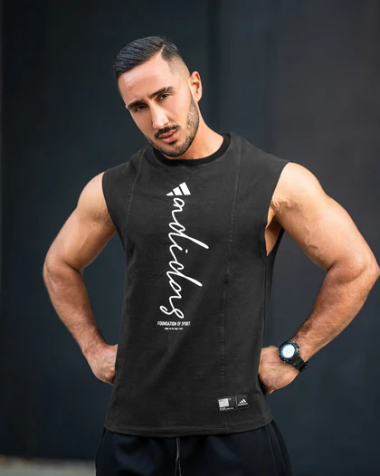 رکابی ورزشی وست ADIDAS مشکی فری سایز