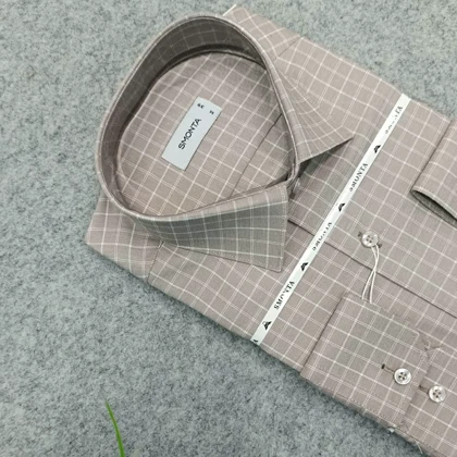 پیراهن طرحدار مردانه قواره ازاد ( قواره کلاسیک ) _ استین بلند