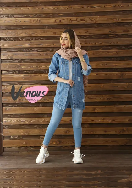 کت جین آبی دریایی Defacto