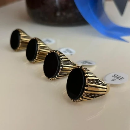 انگشتر استیل رنگ ثابت مردانه کد tw10041