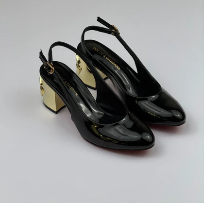 کفش پاشنه پهن D&G