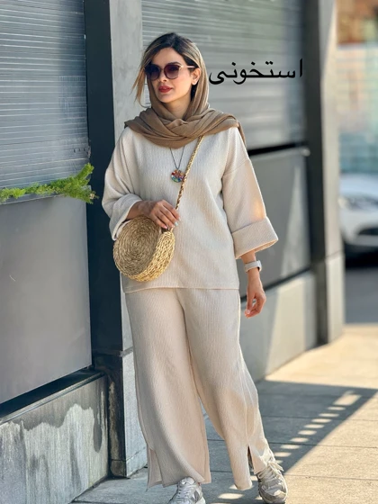 ست مانتو شلوار گیسو