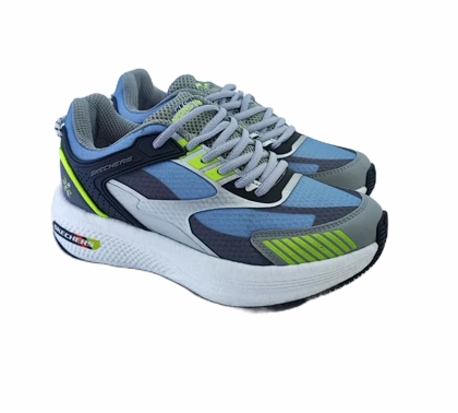 کفش اسپرت و روزمره مردانه برند اسکچرز Skechers مدل مانستر مشکی سبز طوسی کد 697
