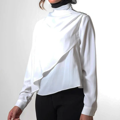 شومیز زنانه کرپ جواهردوزی رویال (Royal) کد 2267