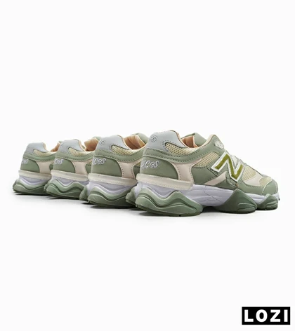 کفش کتانی زنانه سبز کرم NEW BALANCE 9060