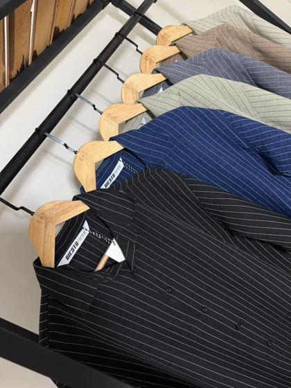 پیراهن راه راه مردانه 2613