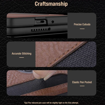 کیف گوشی سامسونگ Galaxy Z Fold7 نیلکین Nillkin Aoge Leather - قابل تبدیل به هولدر موبایل