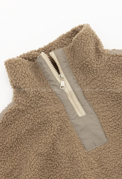 دورس نیم زیپ تدی داخل آستر دار کد1005189