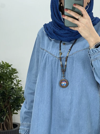 مانتو جین یقه چین پریناز 4