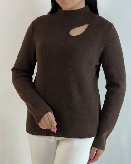 پلیور بافت داخل تمام خز کد 5486