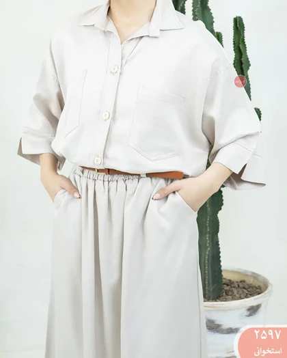 شومیزدوجیب سیلک 2597