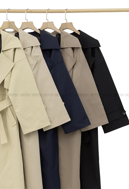 بارانی آستر دارپشت چاک‌دار@@ کد1004287