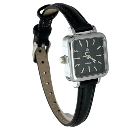 ساعت مچی زنانه صفحه مربعی طرح فلورا، انتخابی شیک