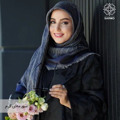 روسری ژاکارد رونا طرح پر- 140