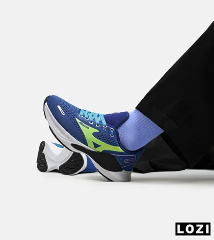 کفش کتانی مردانه آبی سبز MIZUNO wave rider 24