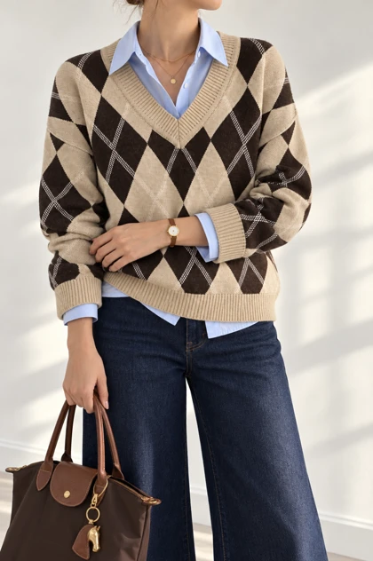 بافت زنانه یقه هفت فریا (Friya) سین استایل