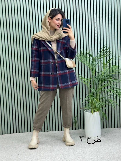 پالتو کتی آستردار پشمی