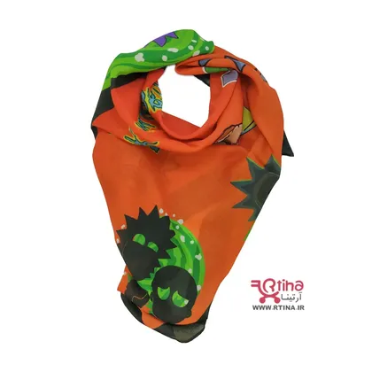 روسری کوتاه بیبی اسکارف دخترانه طرح فانتزی جدید (68×68 سانتیمتر)