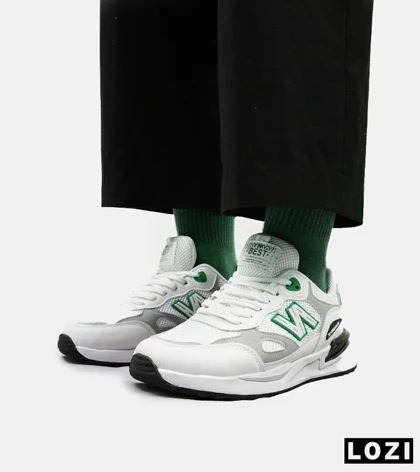 کفش کتانی مردانه سفید سبز NEW BALANCE yg niubailun مدل 4703
