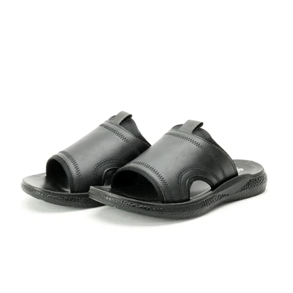 دمپایی چرم مردانه شیما مدل میشیگان