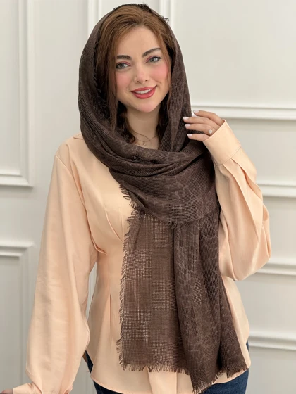 شال نخی حصیری دورریش پلنگی