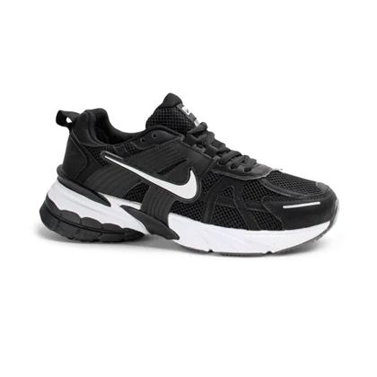 کتانی اسپرت مردانه مدل نایک V2K رنگ مشکی سفید کد 9651