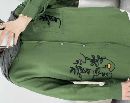 شومیز طرح چهره(41)کد3473