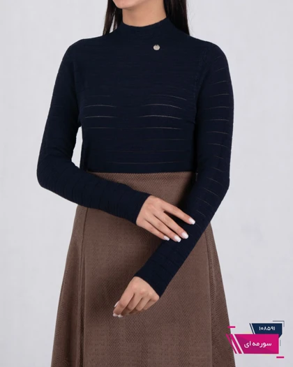 بلوز بافت زنونه وارداتی یقه 5 سانت MIU MIU/12598