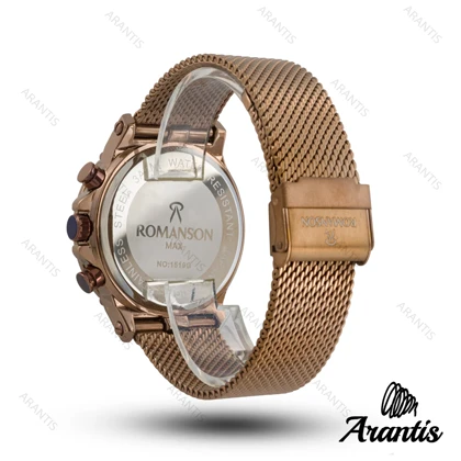 ساعت رومانسون مکس سه موتوره مردانه فول قهوه ای m-10054