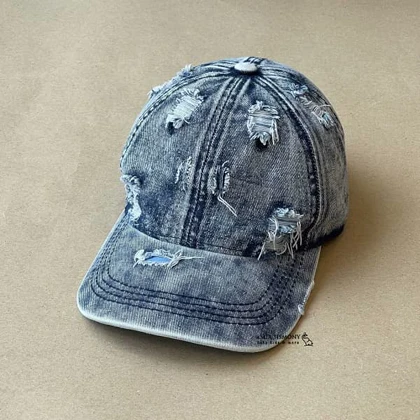 کلاه تابستانه جین زاپ‌دار