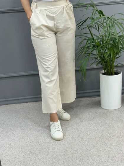 شلوار لینن بگ