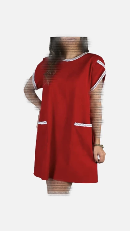 آزاد سیسترز پیراهن روزمره red lover