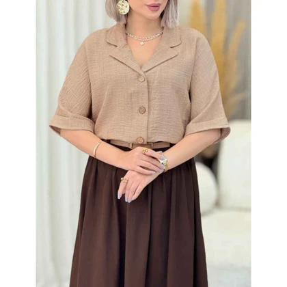 شومیز پانچ شاین آستین پاکتی