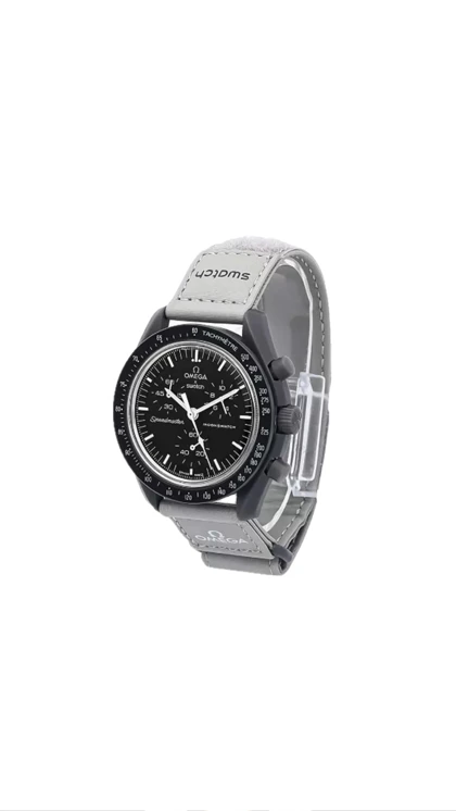 ساعت امگا سواچ عطارد بند طوسی Omega Swatch to the Moon