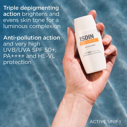 کرم ضد آفتاب اکتیو یونیفای ایزدین ISDIN با SPF50+ حجم 50ml