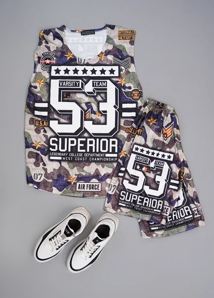 ست رکابی شلوارک مردانه مدل 53