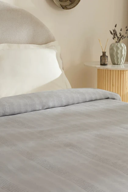 روتختی پیکه دو نفره Karaca Home مدل Layna Ecocell پنبه‌ای - طوسی