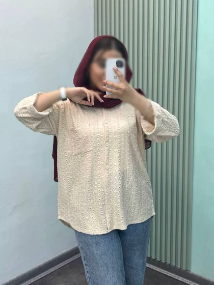 شومیز مانتویی مراکشی مدل صنم کد 50225