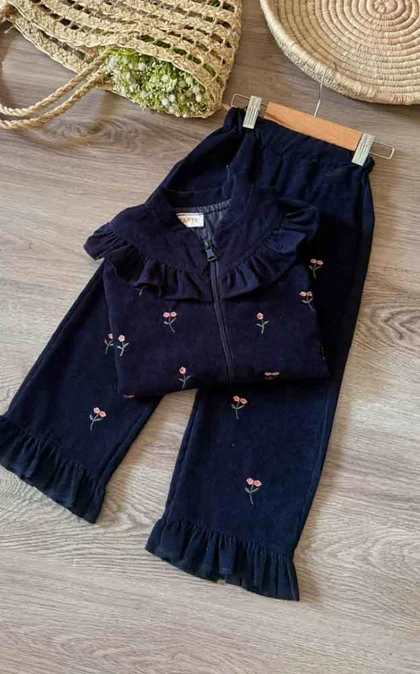 سویشرت شلوار دخترانه طرح گندم